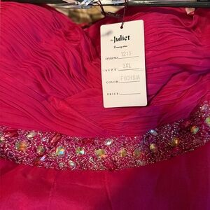Elegant Pink Sequin Prom Dress